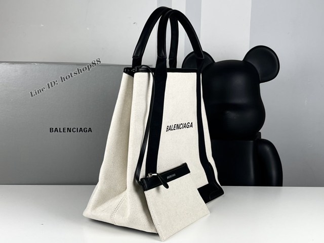 Balenciaga專櫃爆款中號手提購物袋 巴黎世家經典款棉質帆布包 fyj1541